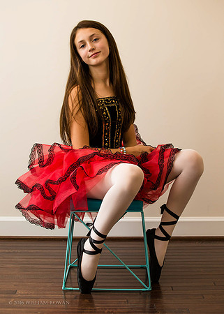 Ballerina relaxing