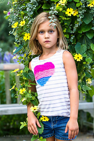 Child in garden